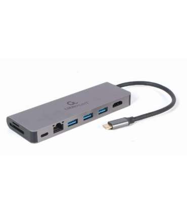 I/O ADAPTER USB-C TO HDMI/USB3/5IN1 A-CM-COMBO5-05 GEMBIRD