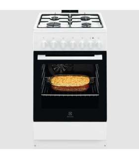 Gaasipliit Electrolux LKK 540000W elektriahjuga, 50 cm