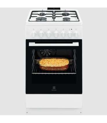 Gaasipliit Electrolux LKK 540000W elektriahjuga, 50 cm