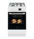 Gaasipliit Electrolux LKK 540201W elektriahjuga, 50 cm