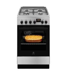 Gaasipliit Electrolux LKK 540201X elektriahjuga, 50 cm