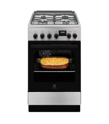 Gaasipliit Electrolux LKK 540201X elektriahjuga, 50 cm