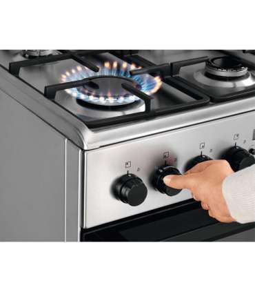 Gaasipliit Electrolux LKK 540201X elektriahjuga, 50 cm