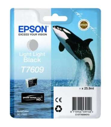 Epson T7609 Ink Cartridge, Light Light Black