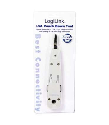 Logilink LSA Punch Down Tool  LSA Punch Down ToolSuitable for on-wall and in-wall wallplatesCutting of the extending cable end i