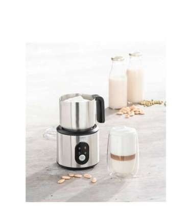 Caso Crema & Choco Milk frother, LED Display, 360° base station, Inox