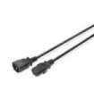 Digitus Power Cord extension cable  C13 - C14, AK-440201-018-S 1.8 m, Black
