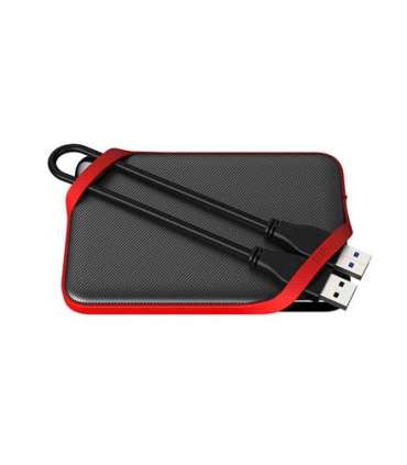 Silicon Power Portable Hard Drive ARMOR A62 1000 GB,  USB 3.2 Gen1, Black/Red