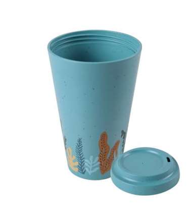 Stoneline Awave Coffee-to-go cup 21957 Capacity 0.4 L, Material Silicone/rPET, Turquoise