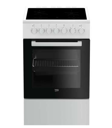 Klaaskeraamiline elektripliit Beko FSM57100 GW, 50 cm
