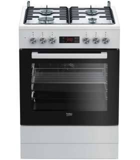 Gaasipliit Beko FSM 62320DWS elektriahjuga, 60 cm