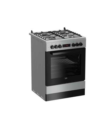Gaasipliit Beko FSM 62320DSS elektriahjuga, 60 cm