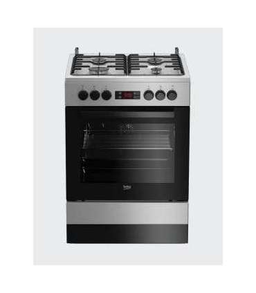 Gaasipliit Beko FSM 62320DSS elektriahjuga, 60 cm
