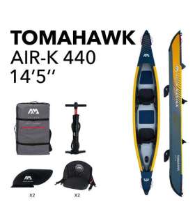 Two-seat inflatable kayak Aqua Marina Tomahawk 440x78 cm AIR-K 440 (2023)