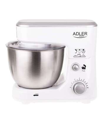 Adler AD 4216 Food Processor, 1000 W, Bowl capacity 4 L, Number of speeds 6, White