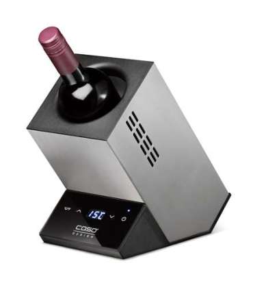 Caso Wine cooler for one bottle WineCase One Free standing, Bottles capacity 1, Inox