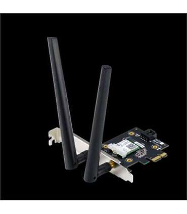 ASUS  PCE-AX3000  (802.11ax) AX3000 Dual-Band PCIe Wi-Fi 6 Asus 2 external antennas Bluetooth 5.0, WPA3 network security, OFDMA