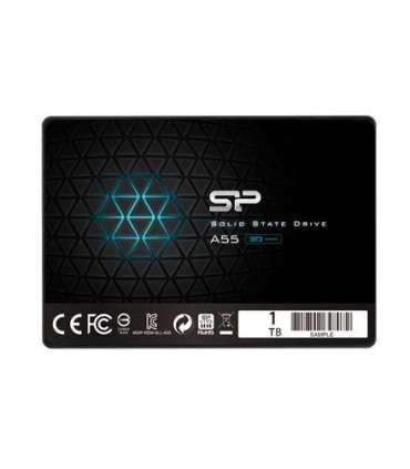 Silicon Power A55 1000 GB, SSD interface SATA, Write speed 530 MB/s, Read speed 560 MB/s