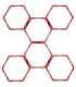 Pure2Improve Hexagon Agility Grid Red