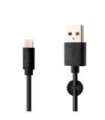 Fixed Data And Charging Cable With USB/lightning Connectors 1 m, Black