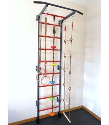 Swedish wall for children RESTPRO® KID-1 grey-red