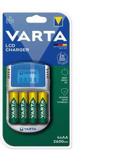 Akupatarei laadija Varta 57070 AA/AAA +12V+USB+4*AA 2600mAh