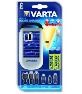 Päikesepaneeliga laadija akupatareidega / akupank Varta 57082 Solar