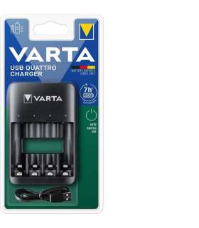 Akupatarei laadija Varta 57652 USB laadijaga 4xAA/AAA