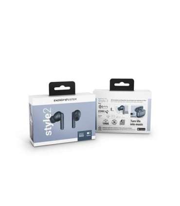 Energy Sistem Earphones True Wireless Style 2 Navy (True Wireless Stereo, BT 5.1, Deep Bass, Charging Case)