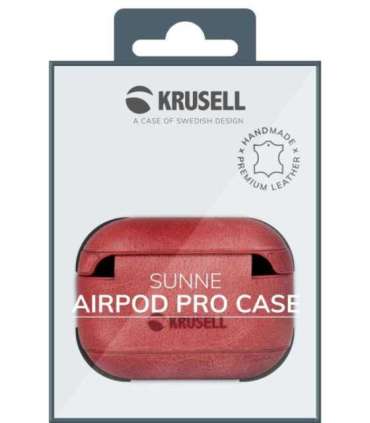 Krusell Sunne AirPod Case Apple AirPods Pro vintage red