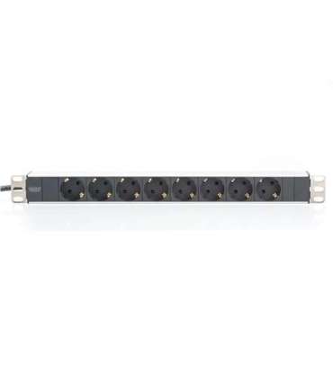 Digitus Aluminum outlet strip with 8 safety outlets 	DN-95401 Sockets quantity 8, 8x safety outlets 250VAC 50/60Hz / 16A / 4000W