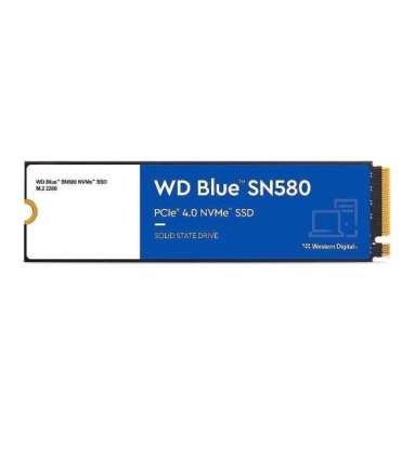 SSD|WESTERN DIGITAL|Blue SN580|2TB|M.2|PCIe Gen4|NVMe|TLC|Write speed 4150 MBytes/sec|Read speed 4150 MBytes/sec|2.38mm|TBW 900