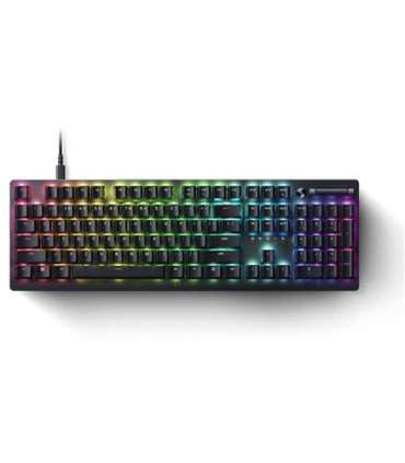 Razer Gaming Keyboard Deathstalker V2 Pro RGB LED light, US, Wired, Black, Low-Profile Optical Switches (Clicky)