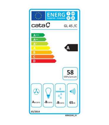 CATA Hood  GL 45 X /C Built-in, Energy efficiency class A, Width 50 cm, EcoLed, Stainless steel