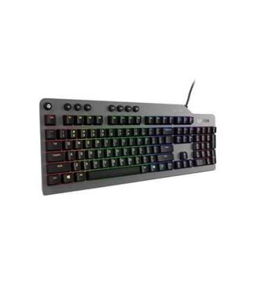 Lenovo Legion K500 RGB Mechanical Gaming Keyboard, Wired, US, Iron grey top cover and black body