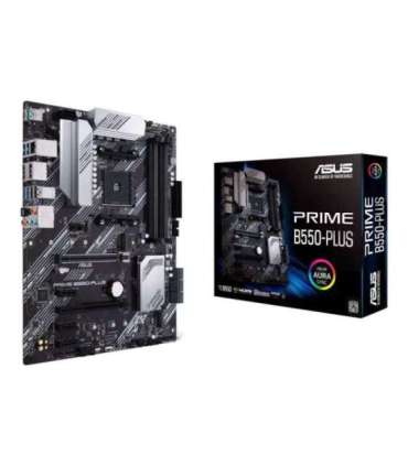 Asus PRIME B550-PLUS Processor family AMD, Processor socket AM4, DDR4 DIMM, Memory slots 4, Supported hard disk drive interfaces