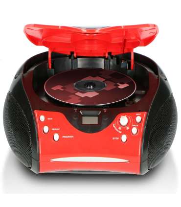 CD-raadio Lenco SCD24R, punane ja must