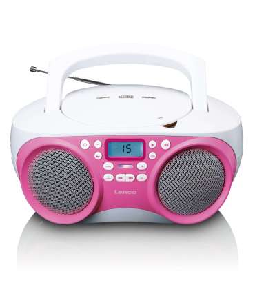 CD-raadio Lenco SCD301PK, roosa