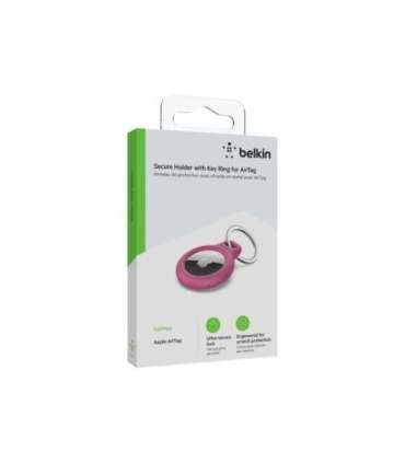 Belkin Secure Holder with Key Ring for AirTag Pink