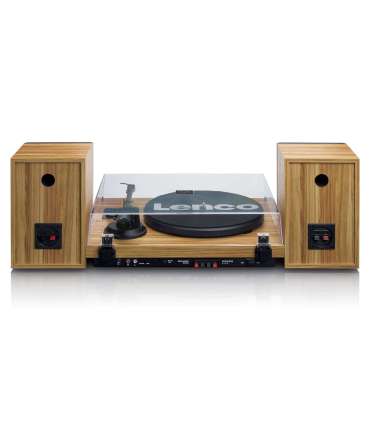 Hi-Fi vinüülplaadimängija väliste kõlaritega Lenco LS500OK puit