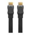 Goobay High Speed HDMI Flat Cable with Ethernet  61279 Black, HDMI to HDMI, 2 m
