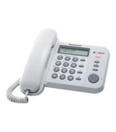 Panasonic Corded KX-TS560FXW 588 g, White, Caller ID, Phonebook capacity 50 entries, Built-in display, 198 x 195 x 95 mm