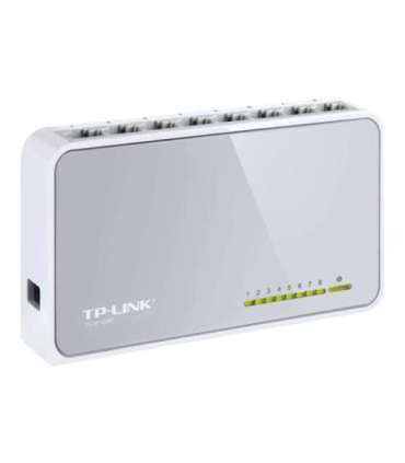 TP-LINK Switch TL-SF1008D Unmanaged, Desktop, 10/100 Mbps (RJ-45) ports quantity 8, Power supply type External