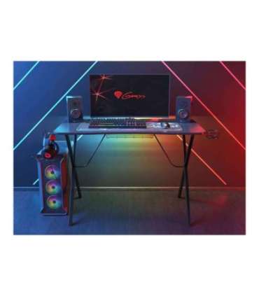 Genesis Holm 200 RGB Gaming Desk, Black