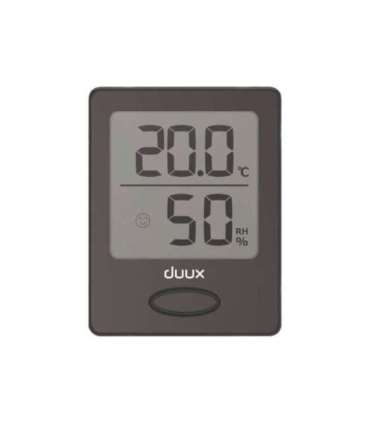 Duux Sense Hygrometer + Thermometer, Black, LCD display