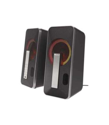 Genesis Computer Speaker Helium 100BT RGB Gaming Speakers, Bluetooth, Silver/Black
