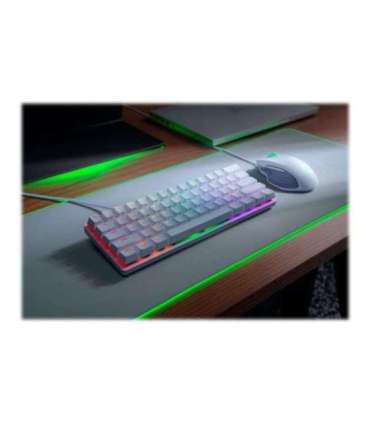Razer Huntsman Mini 60%, Gaming keyboard, Opto-Mechanical, RGB LED light, NORD, Mercury White, Wired