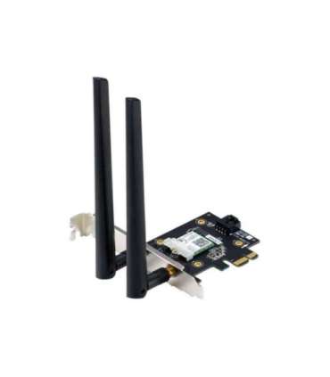ASUS  PCE-AX3000  (802.11ax) AX3000 Dual-Band PCIe Wi-Fi 6 Asus 2 external antennas Bluetooth 5.0, WPA3 network security, OFDMA
