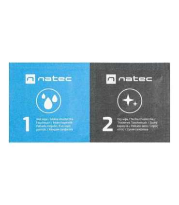 Natec Sanitazing Wipes, Raccoon, 50-pack