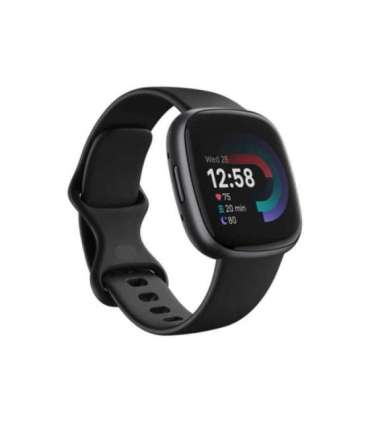 Fitbit Smart watch (EU Bundle) Versa 4 NFC, GPS (satellite), AMOLED, Touchscreen, Heart rate monitor, Activity monitoring 24/7,
